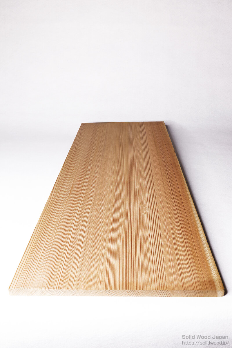 無垢柾板、糸柾の例