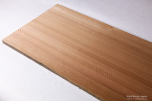 無垢柾板、糸柾の例