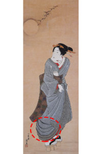 江戸時代に描かれた美人画の浮世絵
