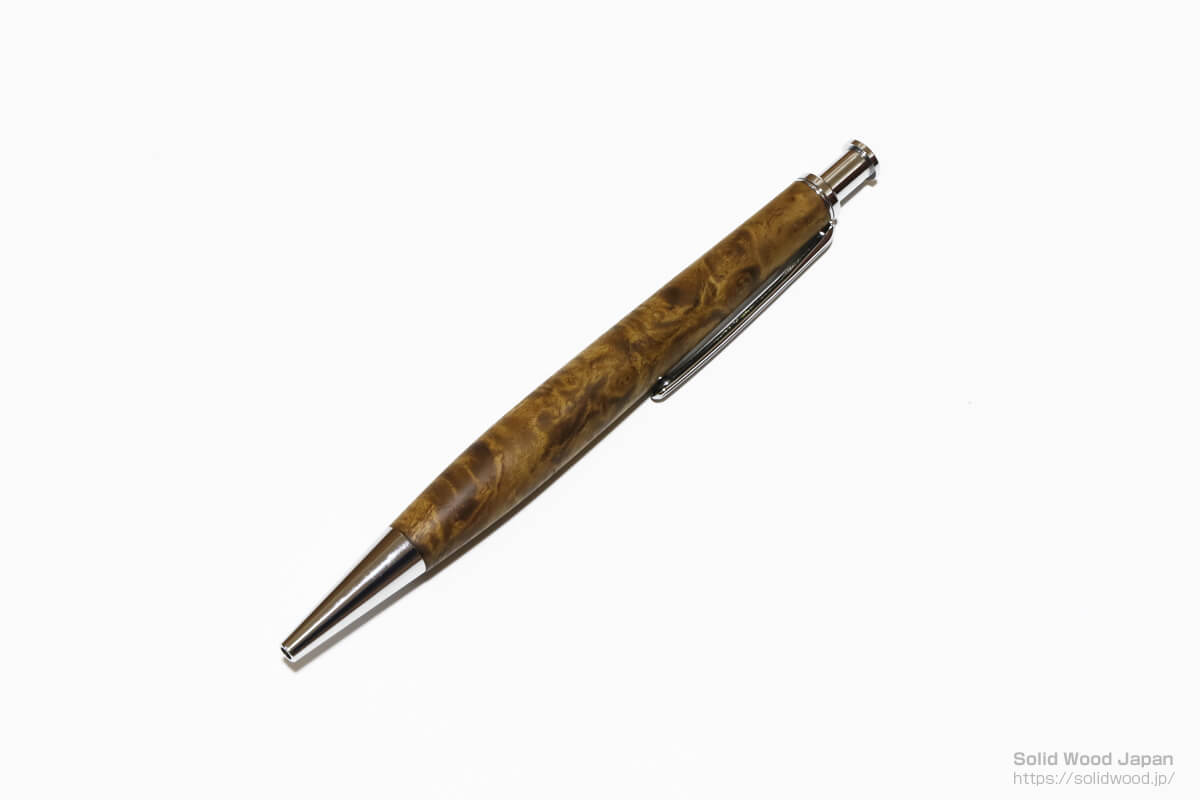 黄肌の木軸ペン
